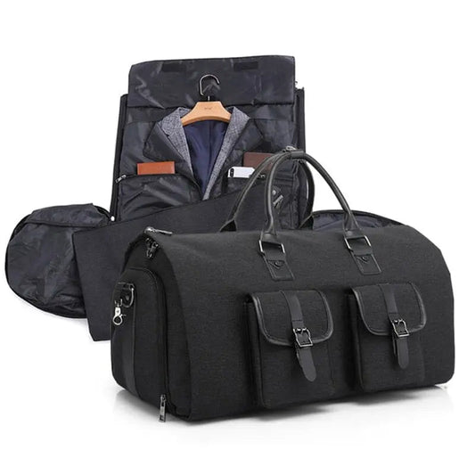 Sac costume homme en polyester, format cabine pratique