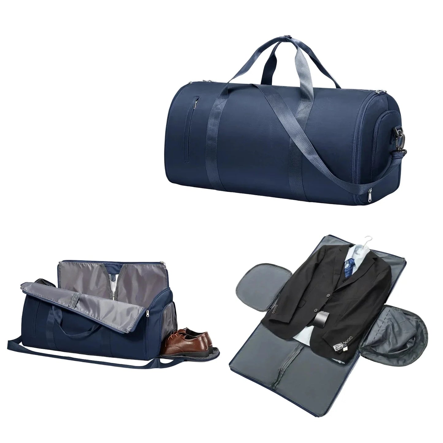 Vue intérieure du sac montrant le rangement organisé