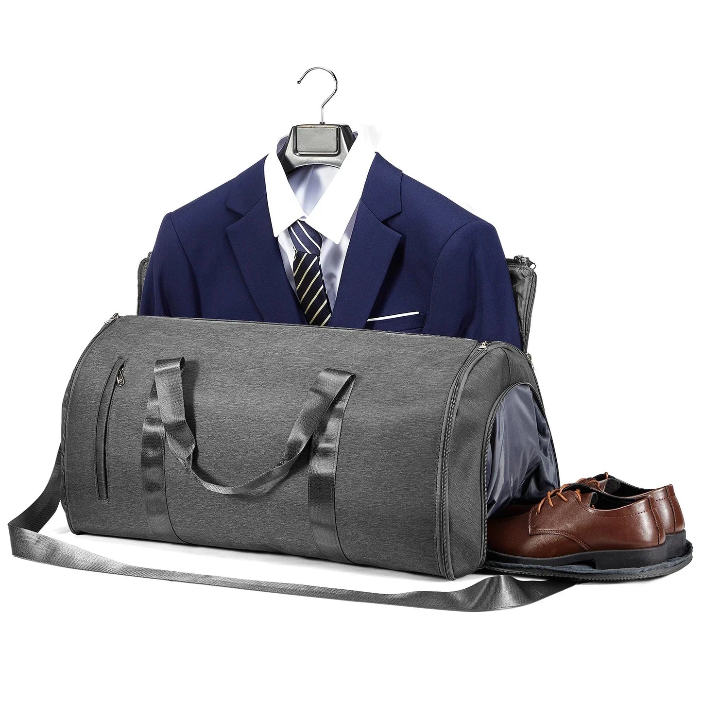 Sac anthracite avec poches multiples pour accessoires