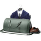 Sac de voyage vert avec compartiment principal spacieux