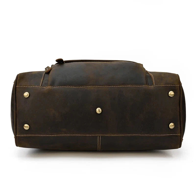 Sac en cuir pour homme avec détails de couture soignés