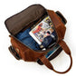 Sac en cuir vintage pour homme avec bandoulière réglable