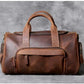 Détails des poches de rangement internes du sac en cuir