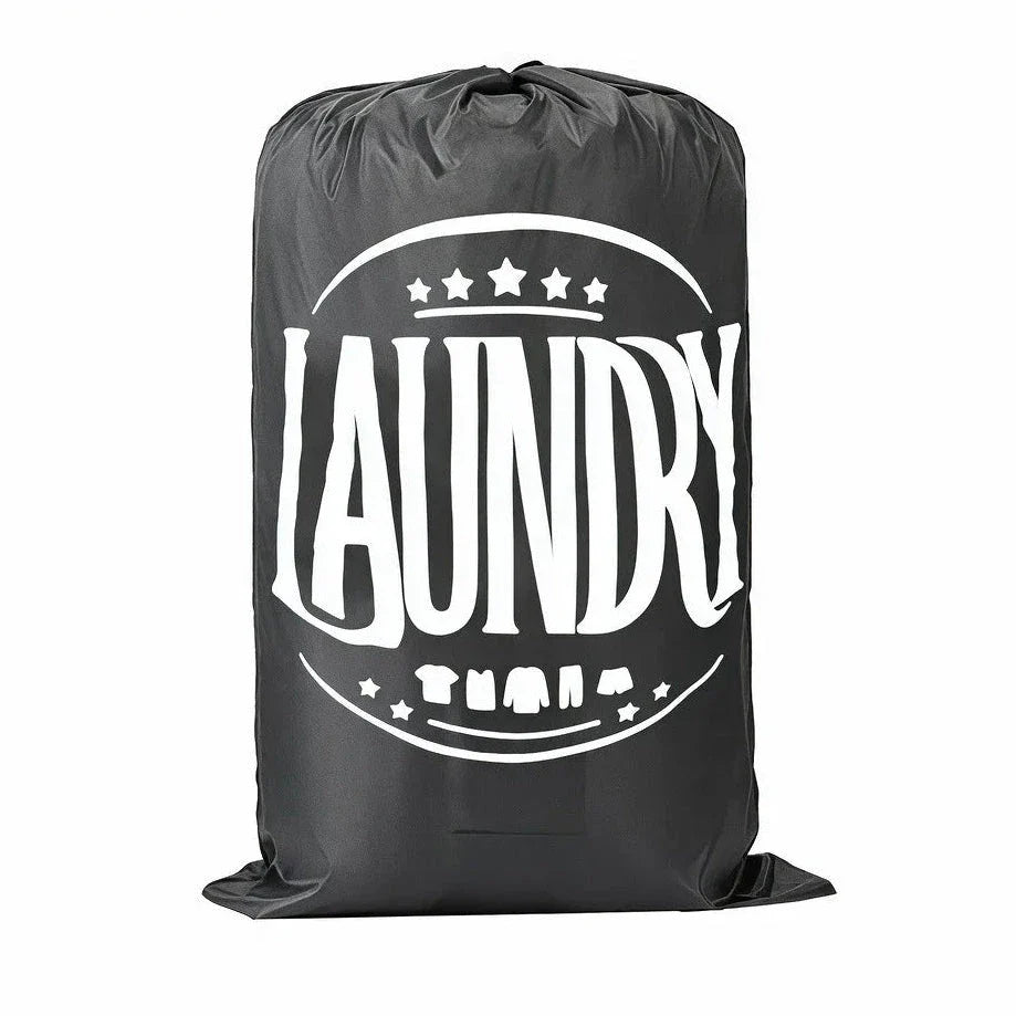 Sac de voyage gris, idéal pour séparer le linge