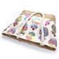 Détail du motif ananas sur le sac en tissu