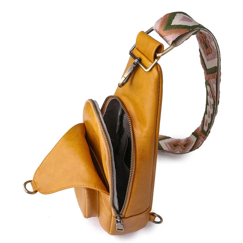 Vue d'ensemble du sac de poitrine, idéal pour les sorties