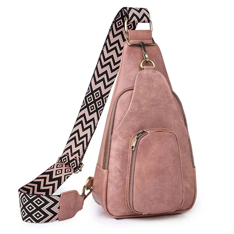 Gros plan sur la texture du cuir PU du sac