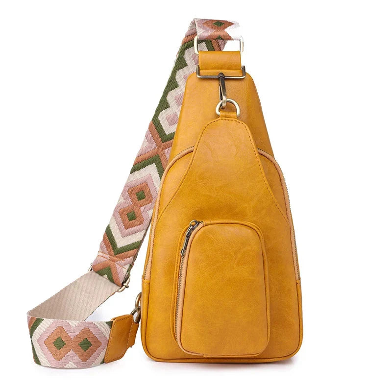 Sac de poitrine avec coutures apparentes et finitions élégantes