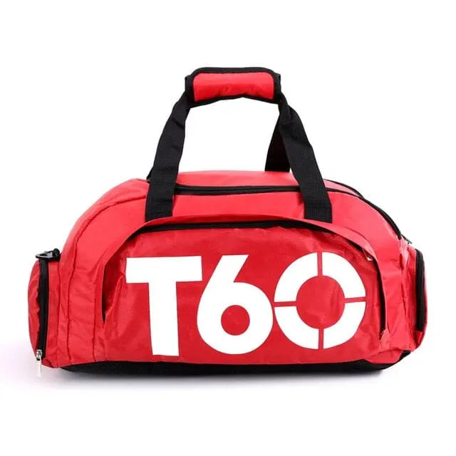 Sac de sport vert avec plusieurs poches organisées