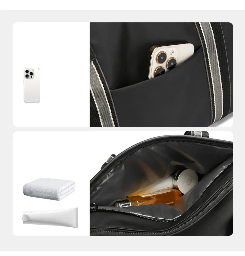 Sac de sport avec compartiment à chaussures indépendant