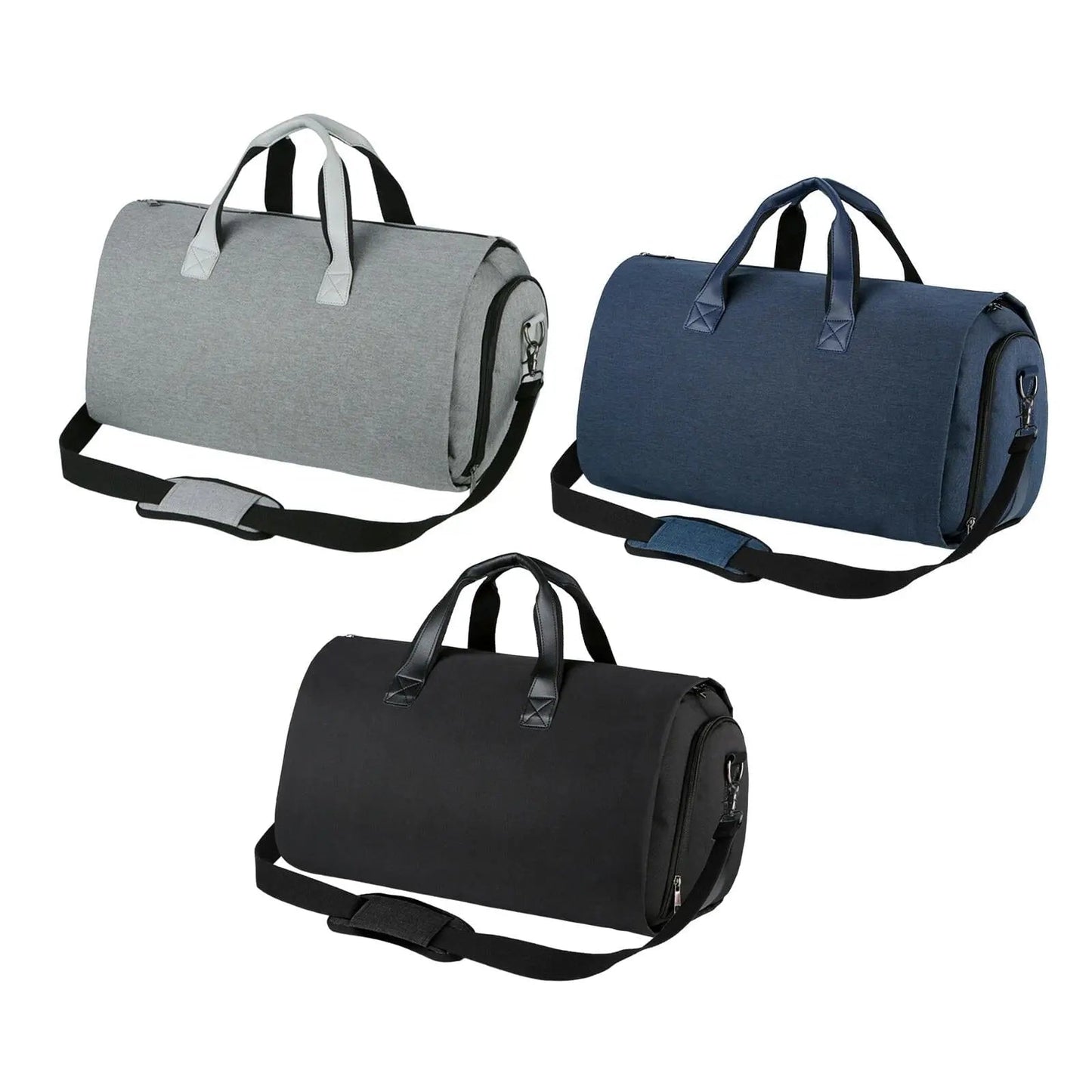 Sac de transport ouvert montrant le compartiment costume