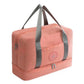 Sac rose pâle avec compartiments pratiques et design compact