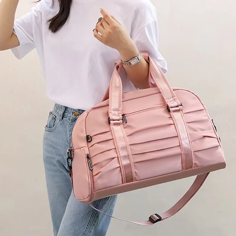 Sac de voyage en nylon avec compartiment pour chaussures