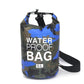 Sac étanche camouflage bleu 5L, idéal pour activités nautiques
