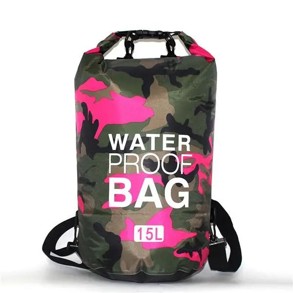 Grand sac 15L camouflage rose, idéal pour randonnée