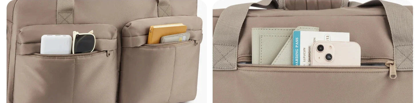 Poignée télescopique et roues épaissies du sac