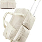 Sac beige avec compartiments et fermeture éclair
