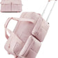 Sac de voyage rose avec poches organisées