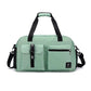 Sac de voyage en nylon vert avec compartiments multiples
