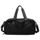 Sac noir en nylon, idéal pour voyages et activités sportives