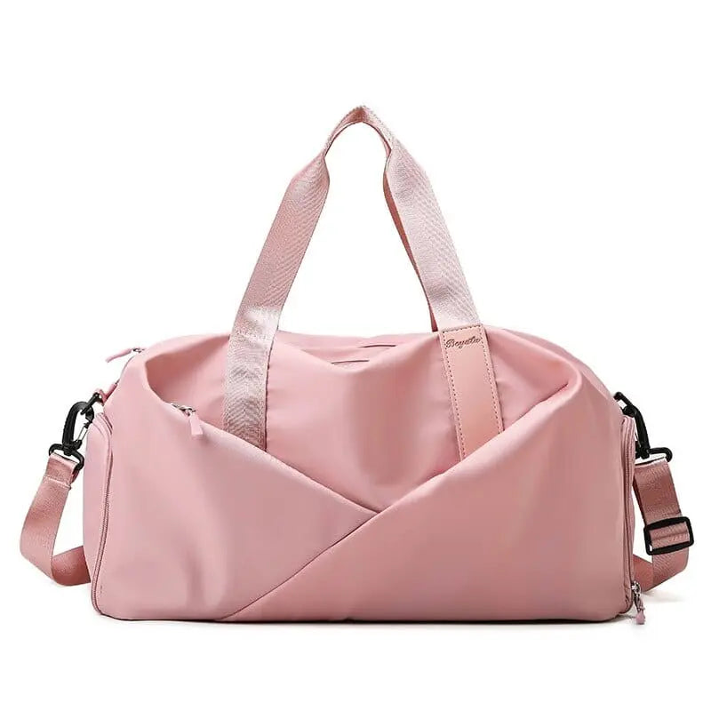 Sac de voyage rose pour femme, élégant et fonctionnel