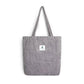Sac de voyage gris en velours côtelé, pliable et résistant