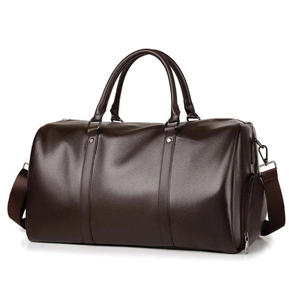 Sac marron avec compartiment séparé pour chaussures