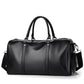 Version noire du sac de voyage avec détails soignés