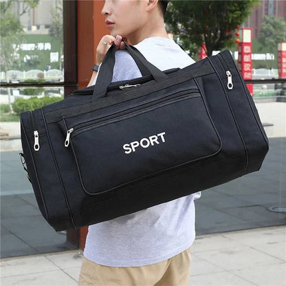 Sac de voyage noir en polyester et oxford