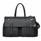 Sac de voyage noir robuste avec poignées renforcées