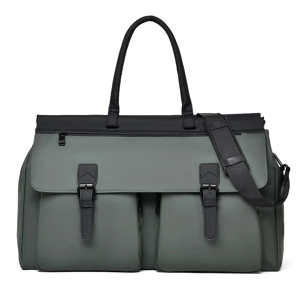 Sac de voyage vert pour homme avec tissu imperméable