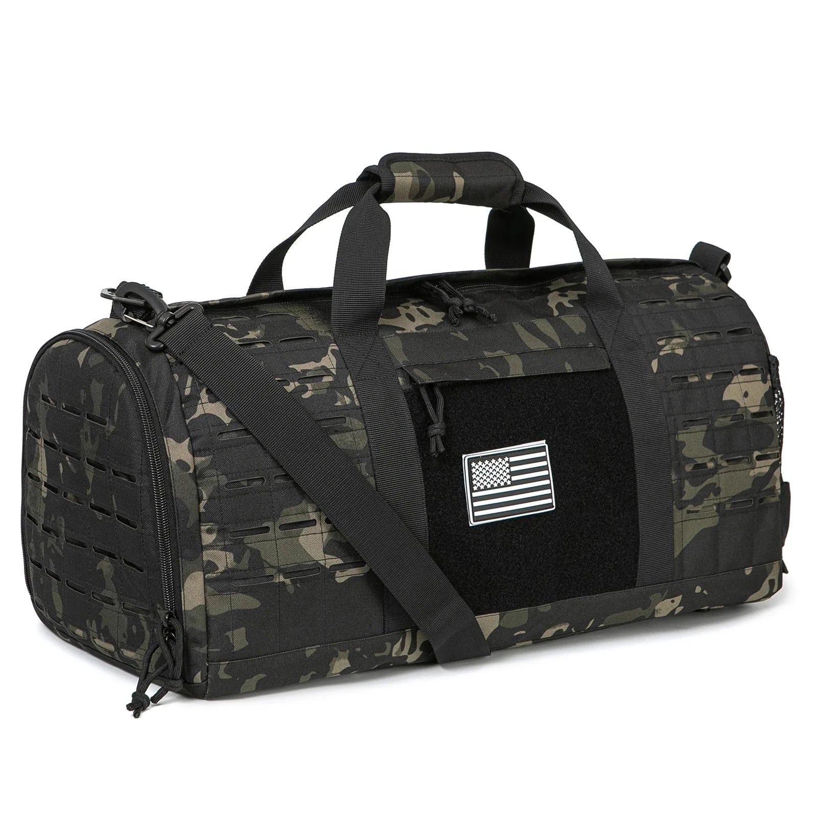 Motif camouflage du sac militaire 40L, idéal pour les aventures en plein air