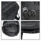 Sac à dos militaire noir avec poches extérieures et bretelles rembourrées