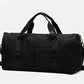 Sac de voyage noir avec sangle pour valise