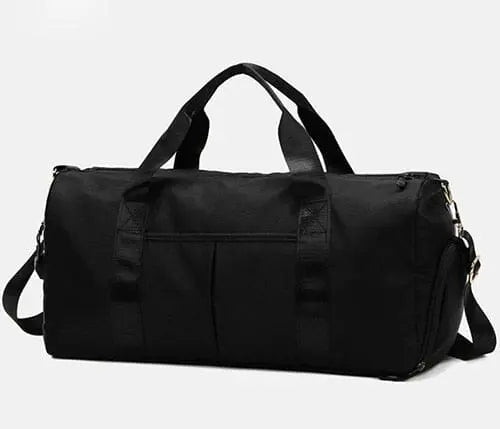 Sac de voyage noir avec sangle pour valise