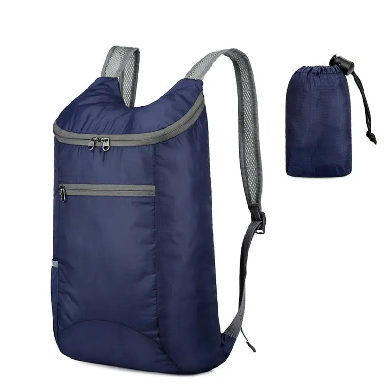 Sac à dos compact, illustration de sa capacité de rangement