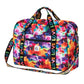 Sac de voyage plié avec motif floral coloré