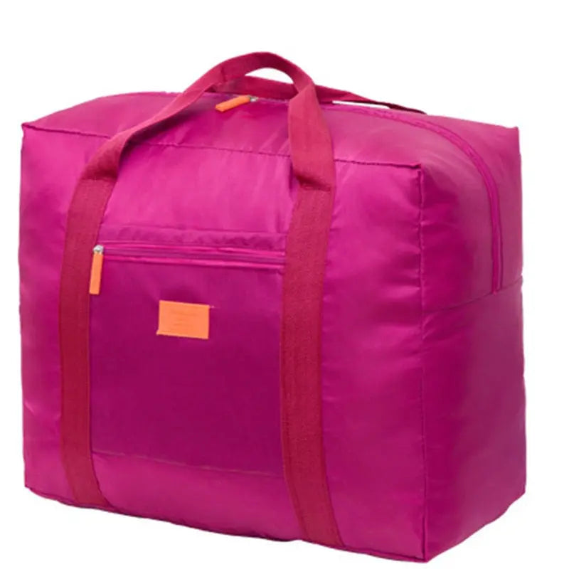 Sac pliable violet, en nylon imperméable