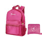Sac à dos rose, en nylon imperméable, facile à ranger