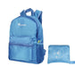 Sac à dos pliable bleu ciel, ultra-léger et imperméable