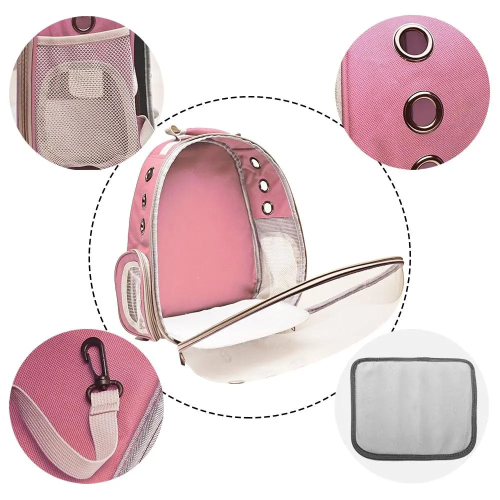 Sac à dos pour chat avec fenêtre transparente en bulle