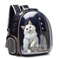 Sac à dos noir pour chat avec multiples trous de ventilation