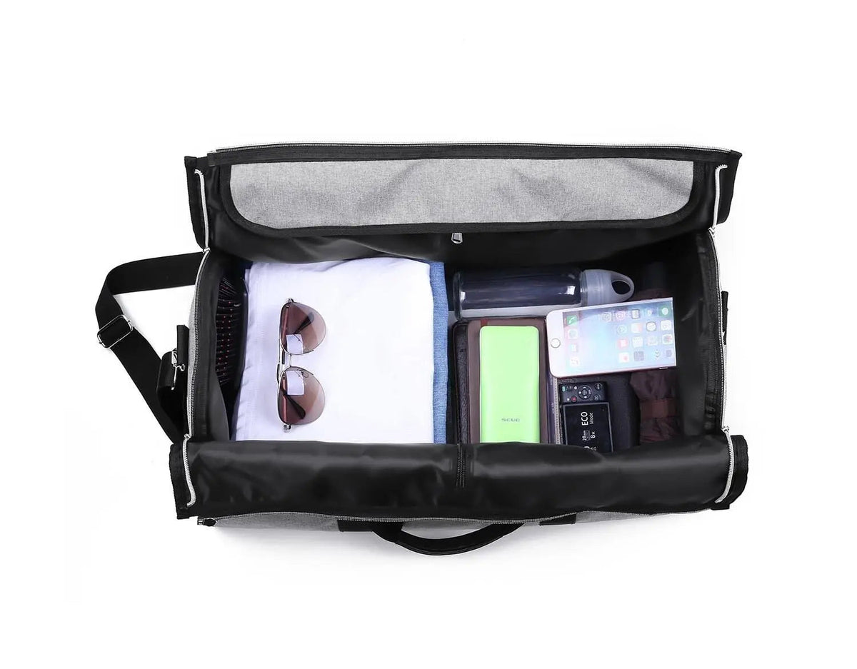 Sac de voyage en tissu Oxford imperméable, poche principale visible