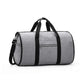 Sac de voyage ouvert montrant le compartiment pour costume