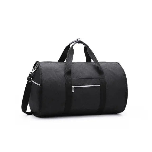 Sac de voyage noir élégant avec fermeture éclair