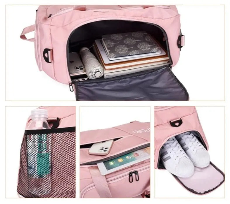 Compartiments intérieurs du sac de voyage pour organisation optimale