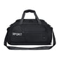 Sac noir élégant avec poignées et bandoulière ajustable