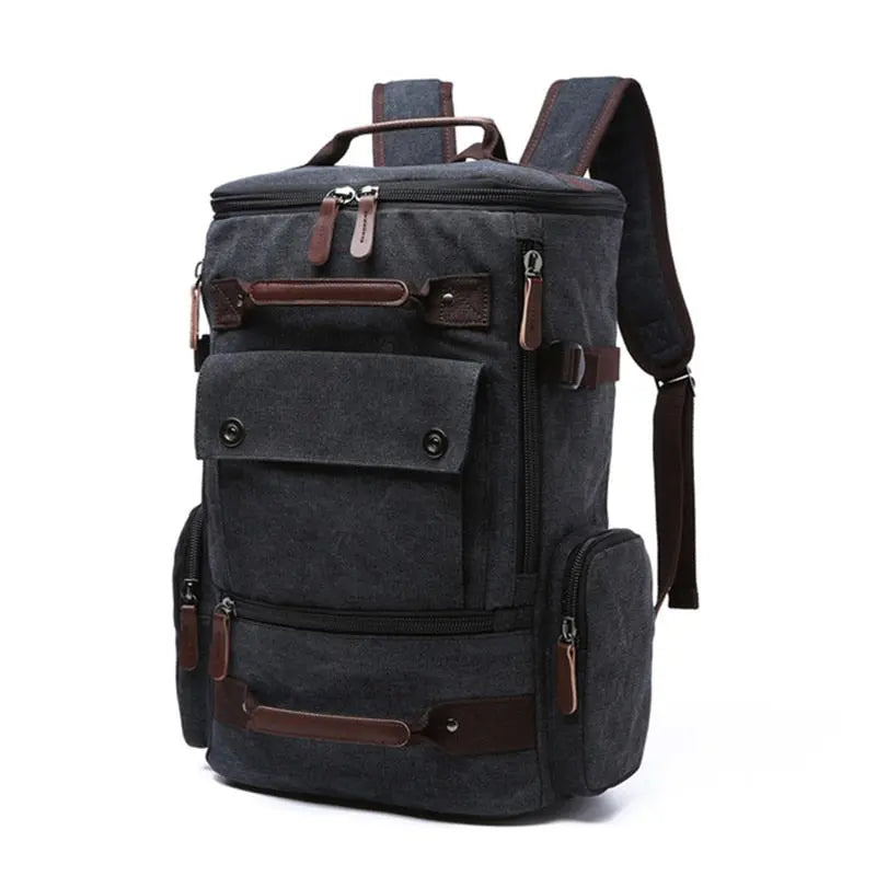 Vue de dessus du sac à dos, poches ouvertes