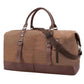 Sac de voyage marron en tissu Oxford et polyuréthane