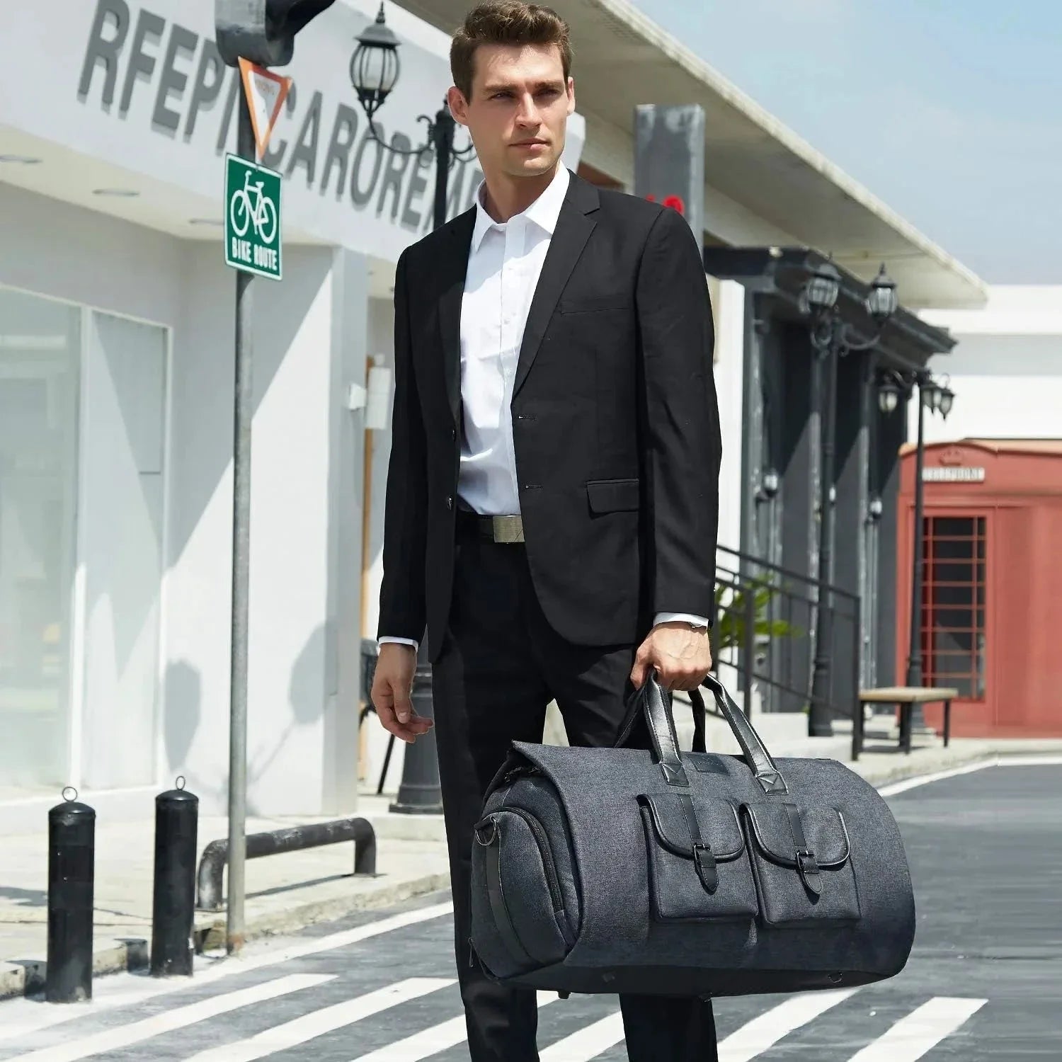 Sac de voyage homme avec compartiment costume intégré